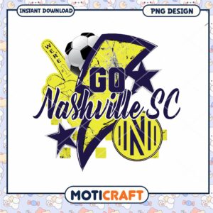 Nashville SC Soccer PNG Design
