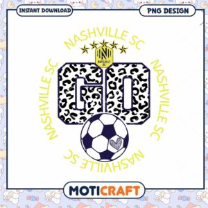 Nashville SC Leopard Print PNG Design