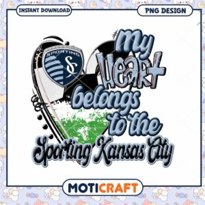 My Heart Belongs to Sporting Kansas City PNG Design Download