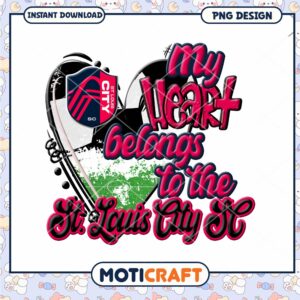 My Heart Belongs St Louis City SC PNG