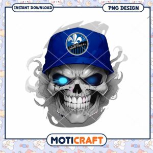 Montreal Impact Skull PNG Design