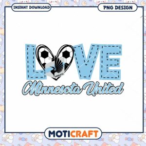 Minnesota United Love PNG Design