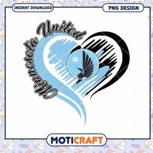 Minnesota United Heart PNG Design