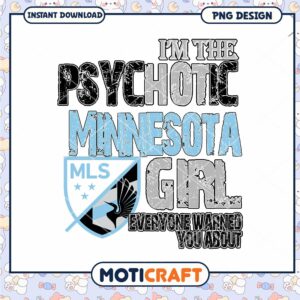 Minnesota Girl PNG Sublimation Design
