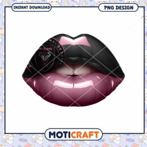 Miami FC Lips PNG Design Instant Download