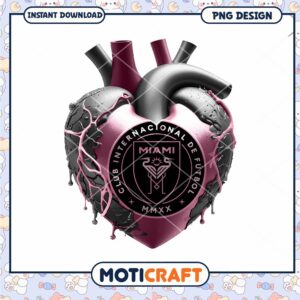 Miami FC Heart PNG Design