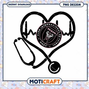 Miami FC Heart Stethoscope PNG