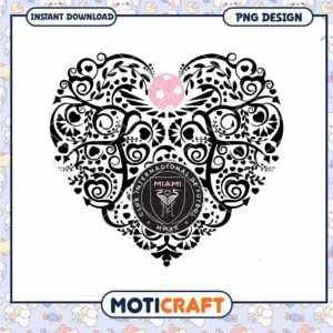 Miami FC Heart PNG Design Instant Download