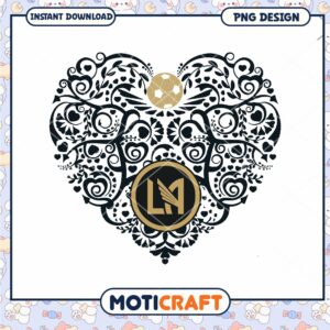 Los Angeles FC Heart PNG Design