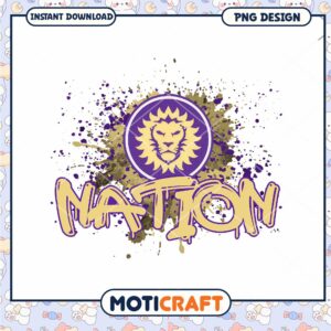 Lion Nation PNG Design Instant Download