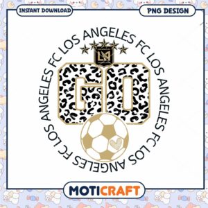 LAFC Leopard Print Soccer PNG