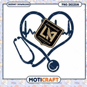 LAFC Heart Stethoscope PNG Design