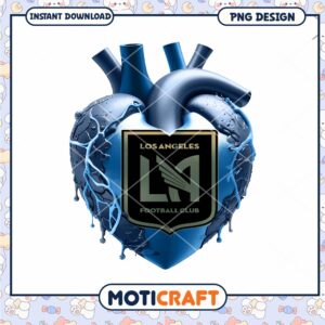 LAFC Heart PNG Design Instant Download