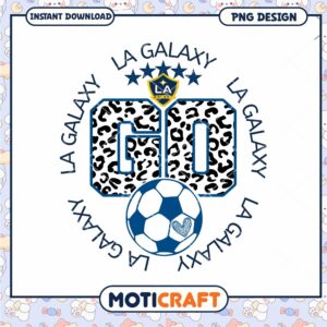 LA Galaxy Soccer PNG Design
