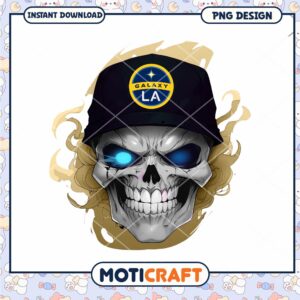 LA Galaxy Skull PNG Design Instant Download