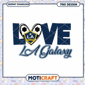 LA Galaxy Love PNG Design