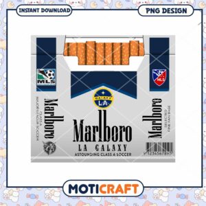 LA Galaxy Marlboro PNG Sublimation Design