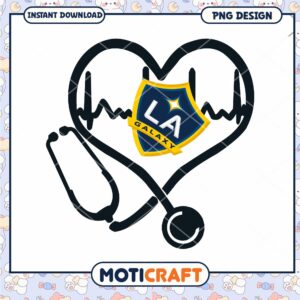 LA Galaxy Heart Stethoscope PNG
