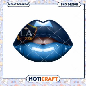 LA Galaxy Lips PNG Design Instant Download