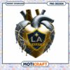 LA Galaxy Heart PNG Design