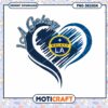 LA Galaxy Heart Design PNG Instant Download Art