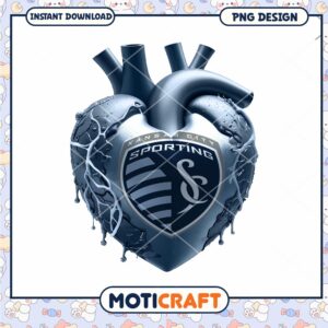 Kansas City Sporting Heart PNG Design
