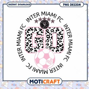 Inter Miami FC Leopard Print PNG