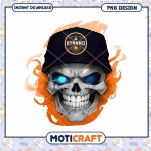 Houston Dynamo Skull PNG Design