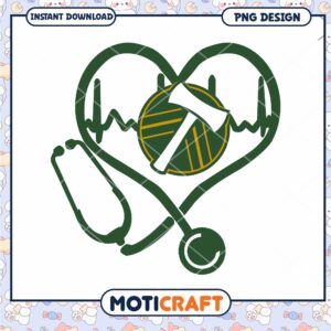 Heart Stethoscope Axe PNG Design