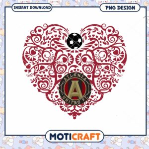 Heart Design for Atlanta United FC Soccer Fans PNG Art