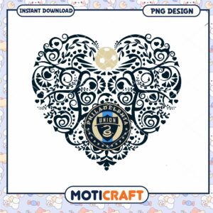 Heart Design Philadelphia Union Logo PNG Download Art