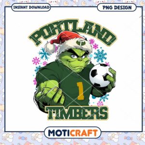 Grinch Portland Timbers Christmas PNG