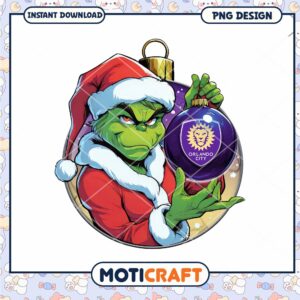 Grinch Orlando City SC Christmas PNG