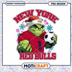 Grinch NY Red Bulls Christmas PNG
