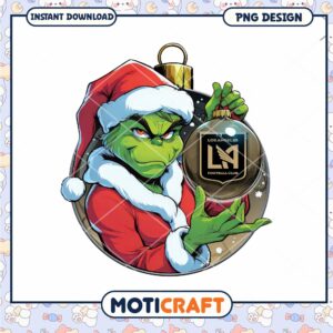 Grinch LAFC Christmas Ornament PNG