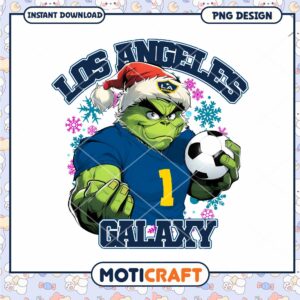 Grinch LA Galaxy Christmas PNG
