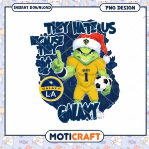 Grinch LA Galaxy PNG Sublimation Design