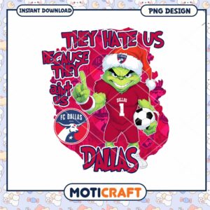 Grinch FC Dallas Soccer PNG Design