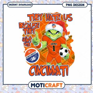 Grinch FC Cincinnati PNG Sublimation