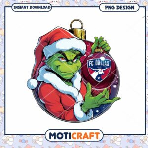 Grinch FC Dallas Christmas Ornament PNG