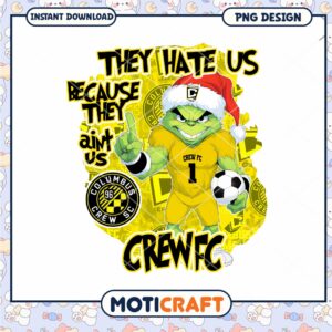 Grinch Columbus Crew FC PNG Sublimation
