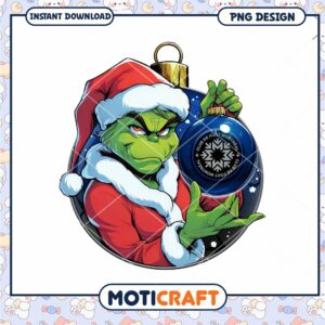 Grinch Christmas PNG Design for Holiday Decor Ideas