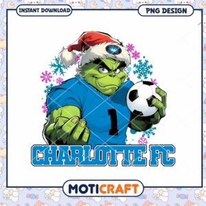 Grinch Christmas Soccer PNG Design