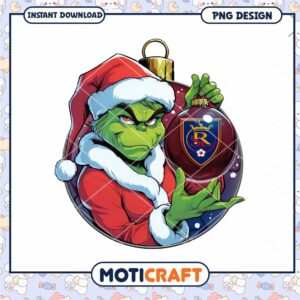 Grinch Christmas Ornament PNG Sublimation