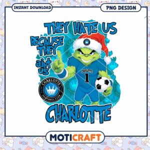 Grinch Charlotte FC Christmas PNG