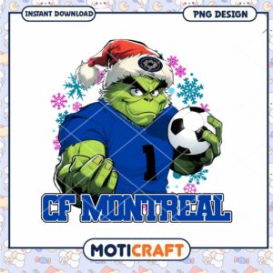 Grinch CF Montreal Soccer PNG Design