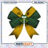 Gold Green Bow PNG Design Instant Download