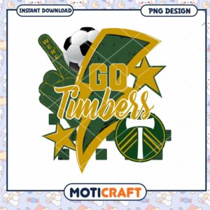 Go Timbers Soccer PNG Design