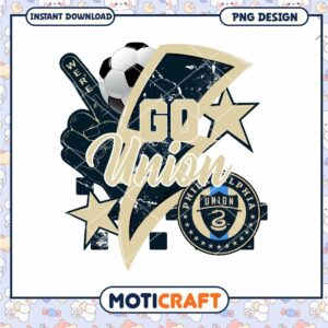 Go Philadelphia Union Soccer PNG Design