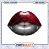 Glossy Red Lips PNG Design Instant Download